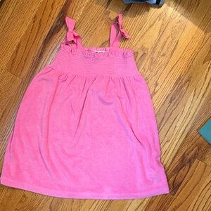 Janie and Jack Pink Terry Dress